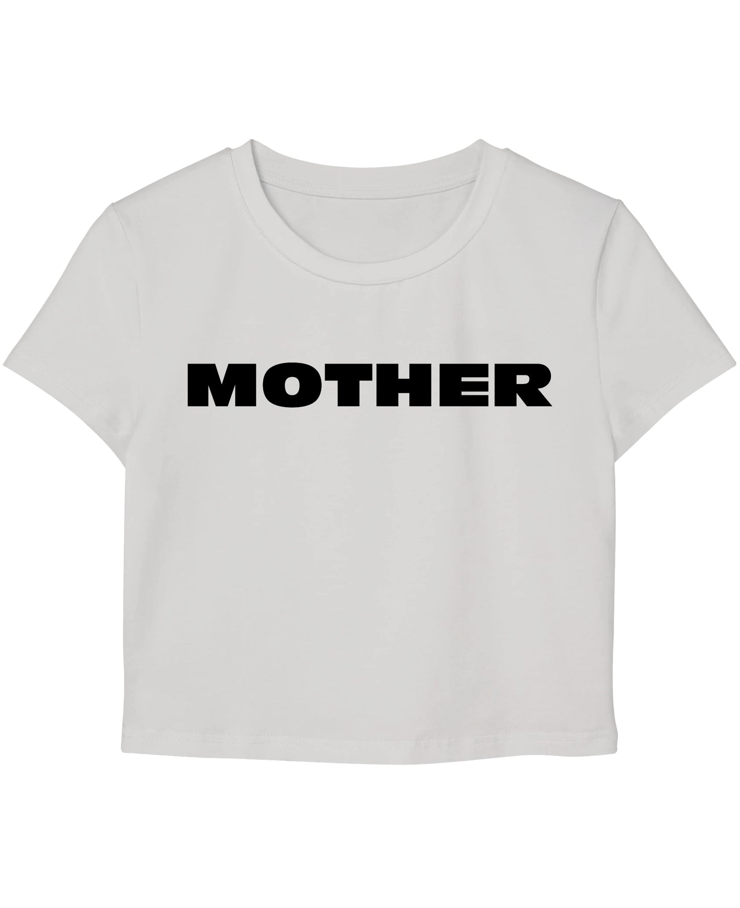 White Baby Tee Front Design