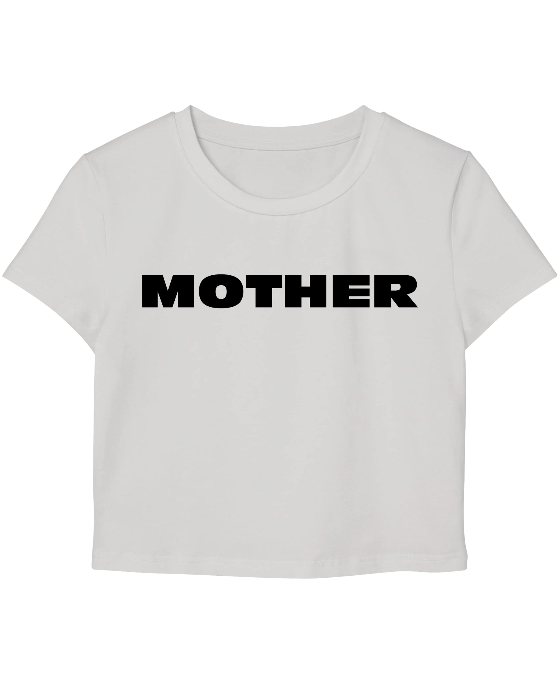 White Baby Tee Front Design