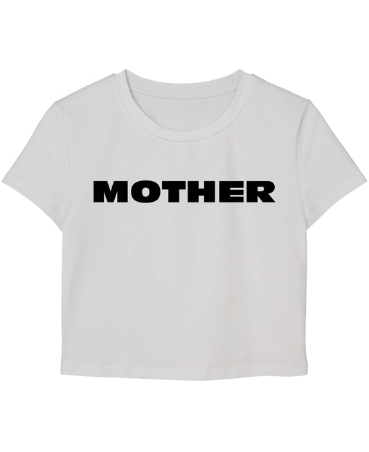 White Baby Tee Front Design