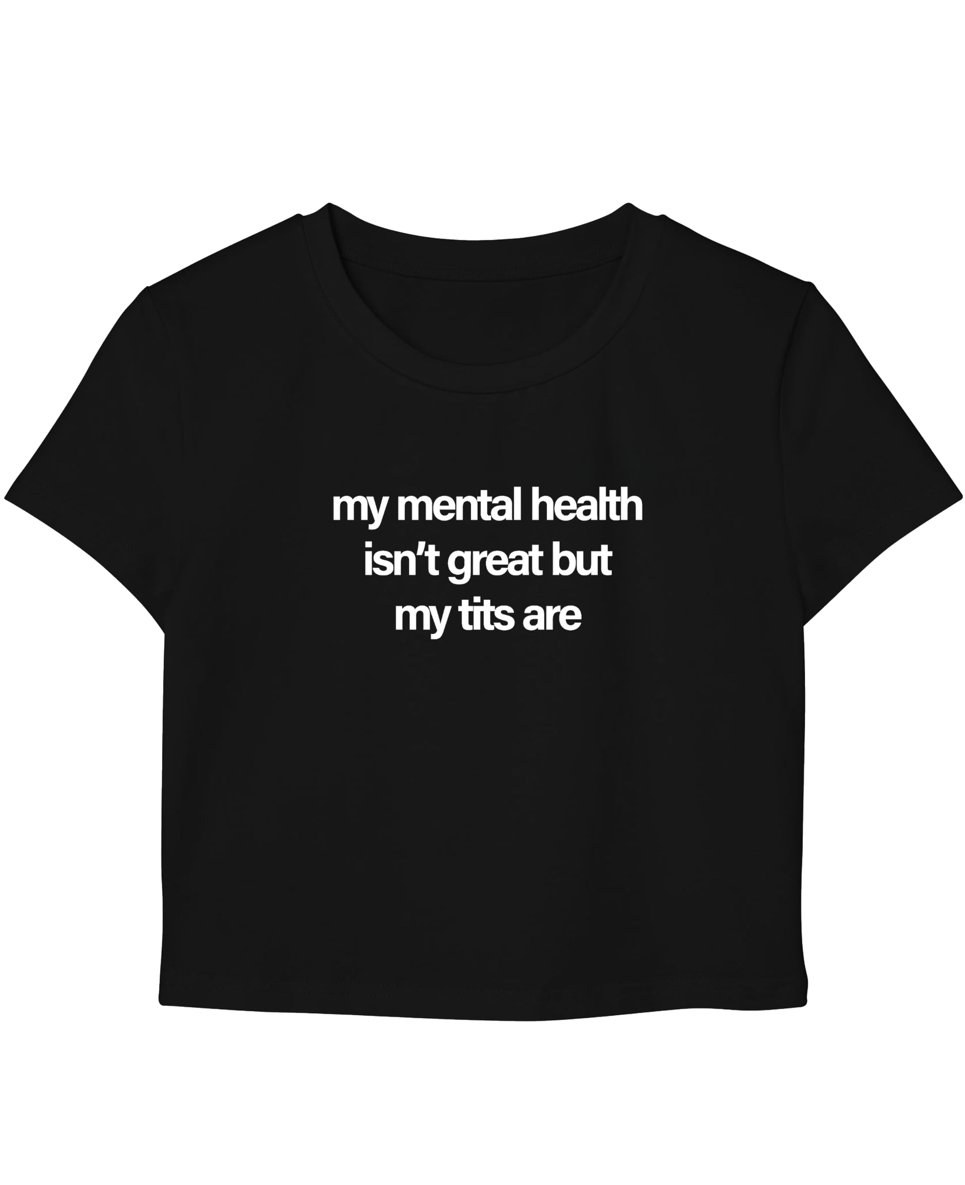 Black Baby Tee Front Design