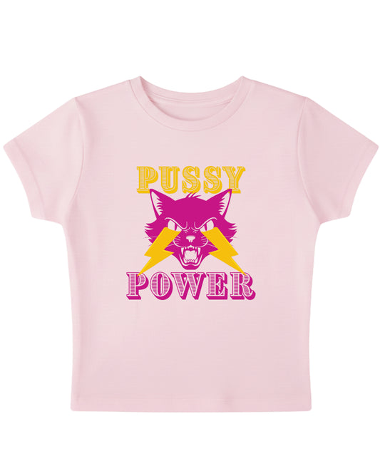 Baby Pink Baby Tee Front Design