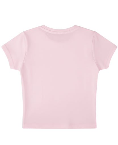 Baby Pink Baby Tee Back Design