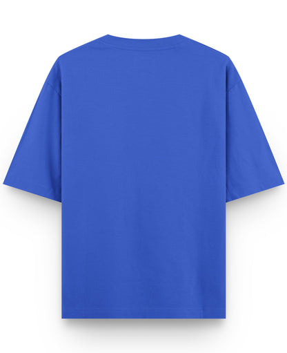 Royal Blue Oversized T-Shirt Back Design