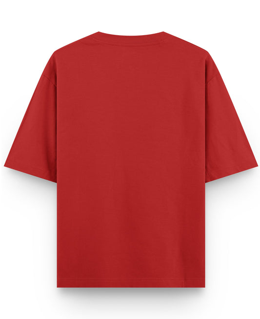 Red Oversized T-shirt Back Design