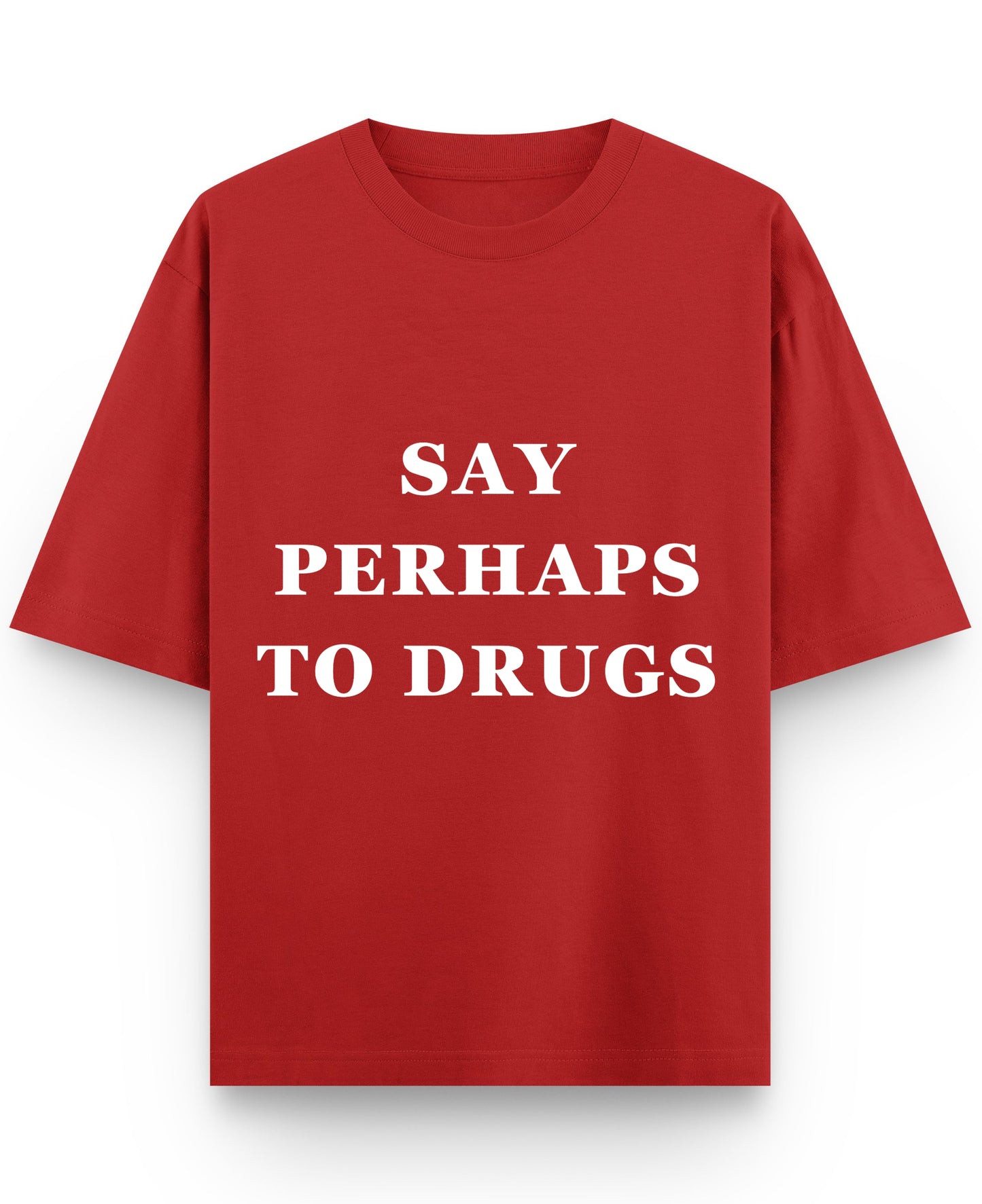 Red Oversized T-shirt Front Design