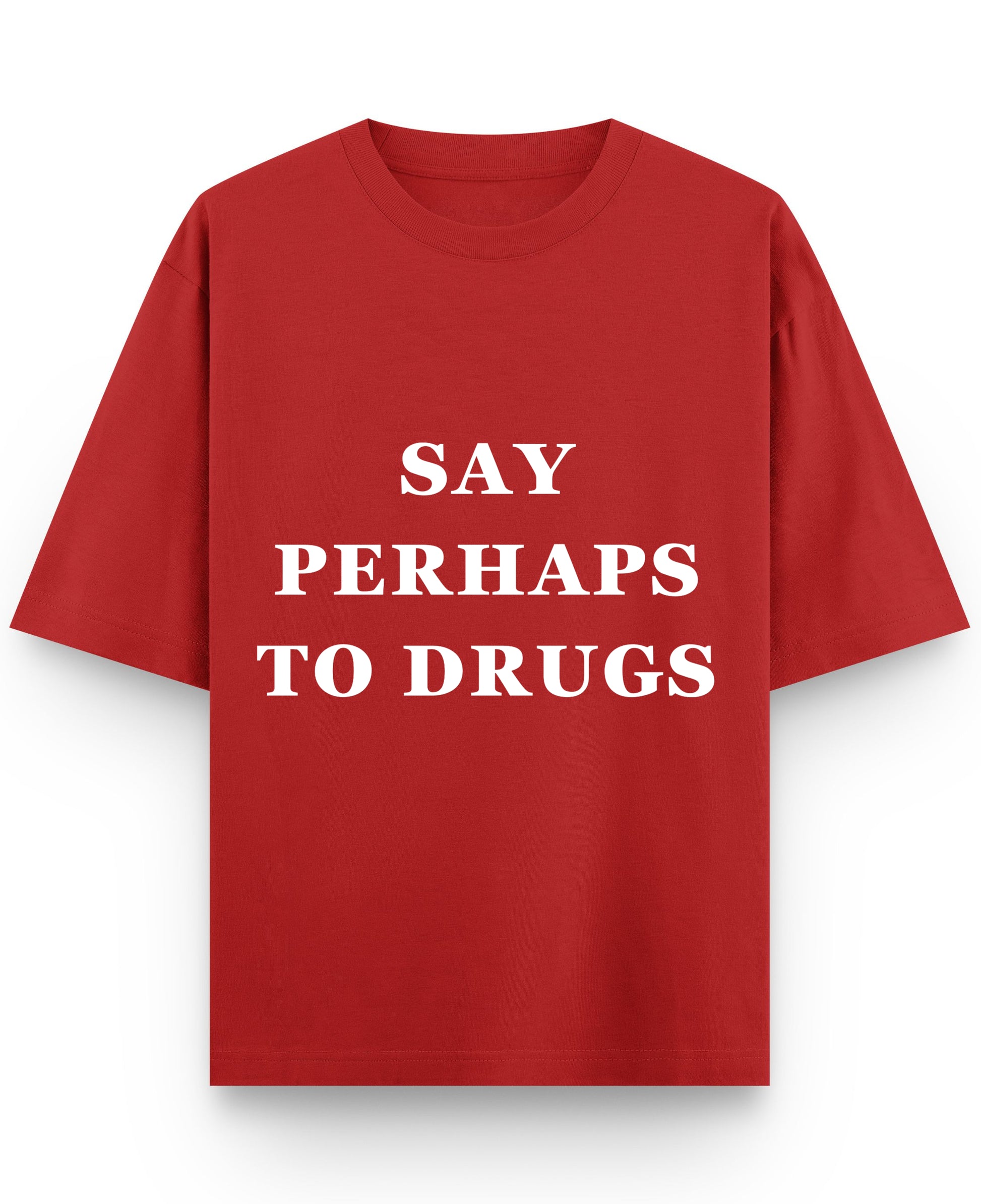 Red Oversized T-shirt Front Design