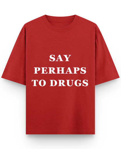 Red Oversized T-shirt Front Design