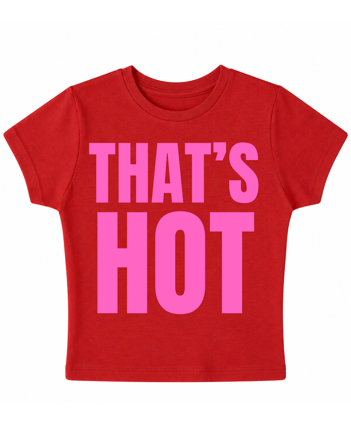 Red Baby Tee Front Design