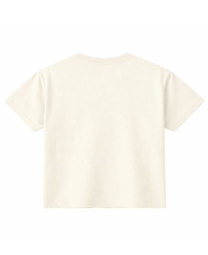 Off White Boxy Fit T-shirt Back Design