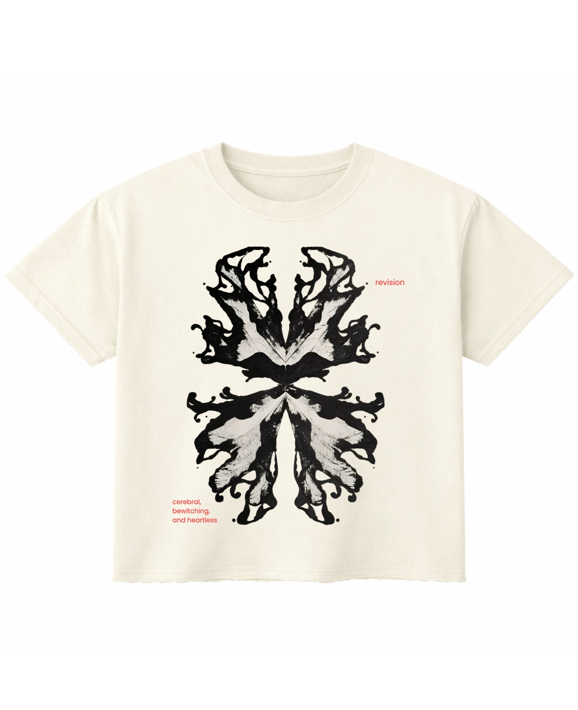 Off White Boxy Fit T-shirt Front Design