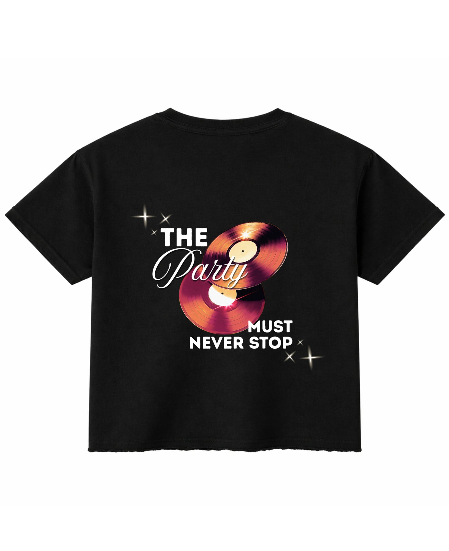 Black Boxy Fit T-shirt Back Design