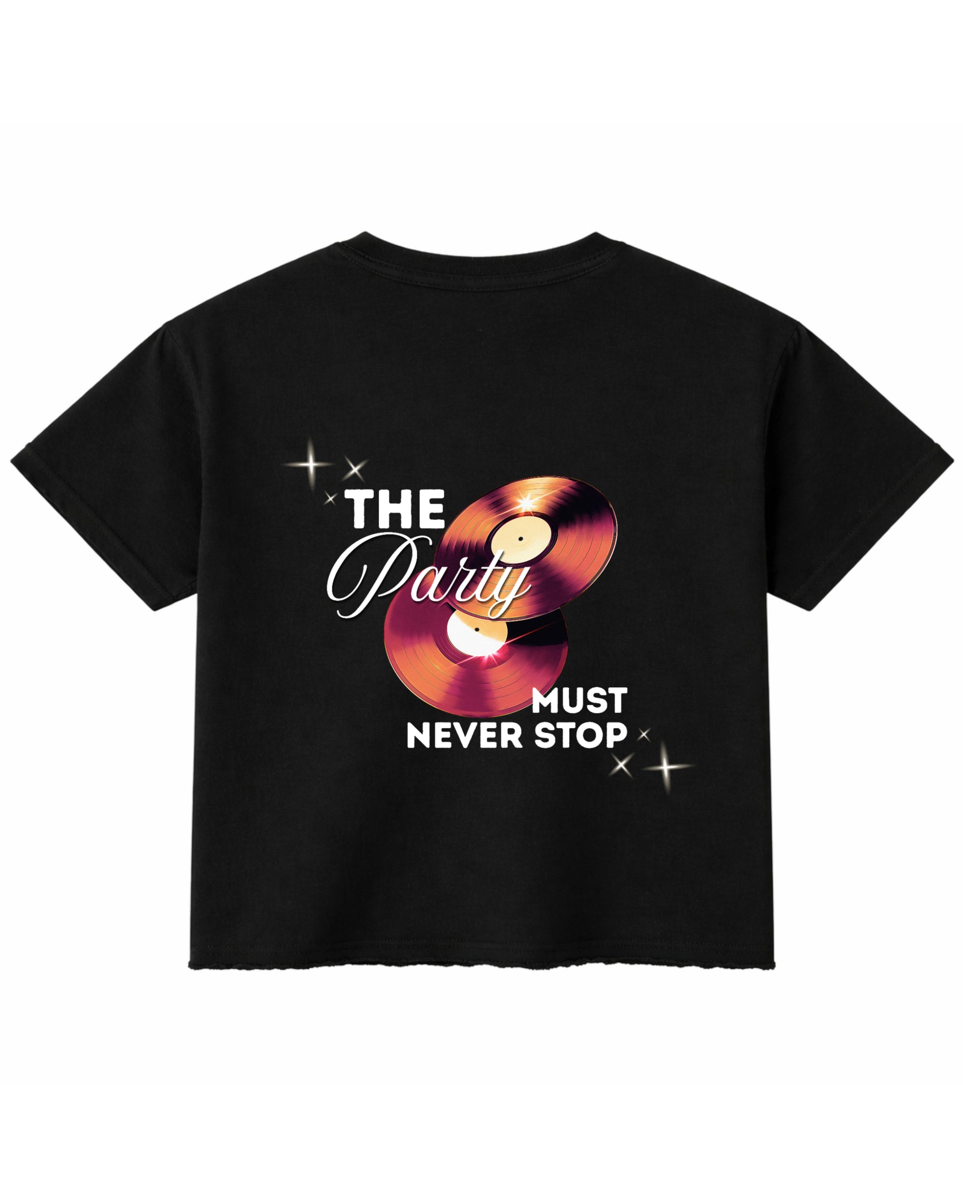 Black Boxy Fit T-shirt Back Design