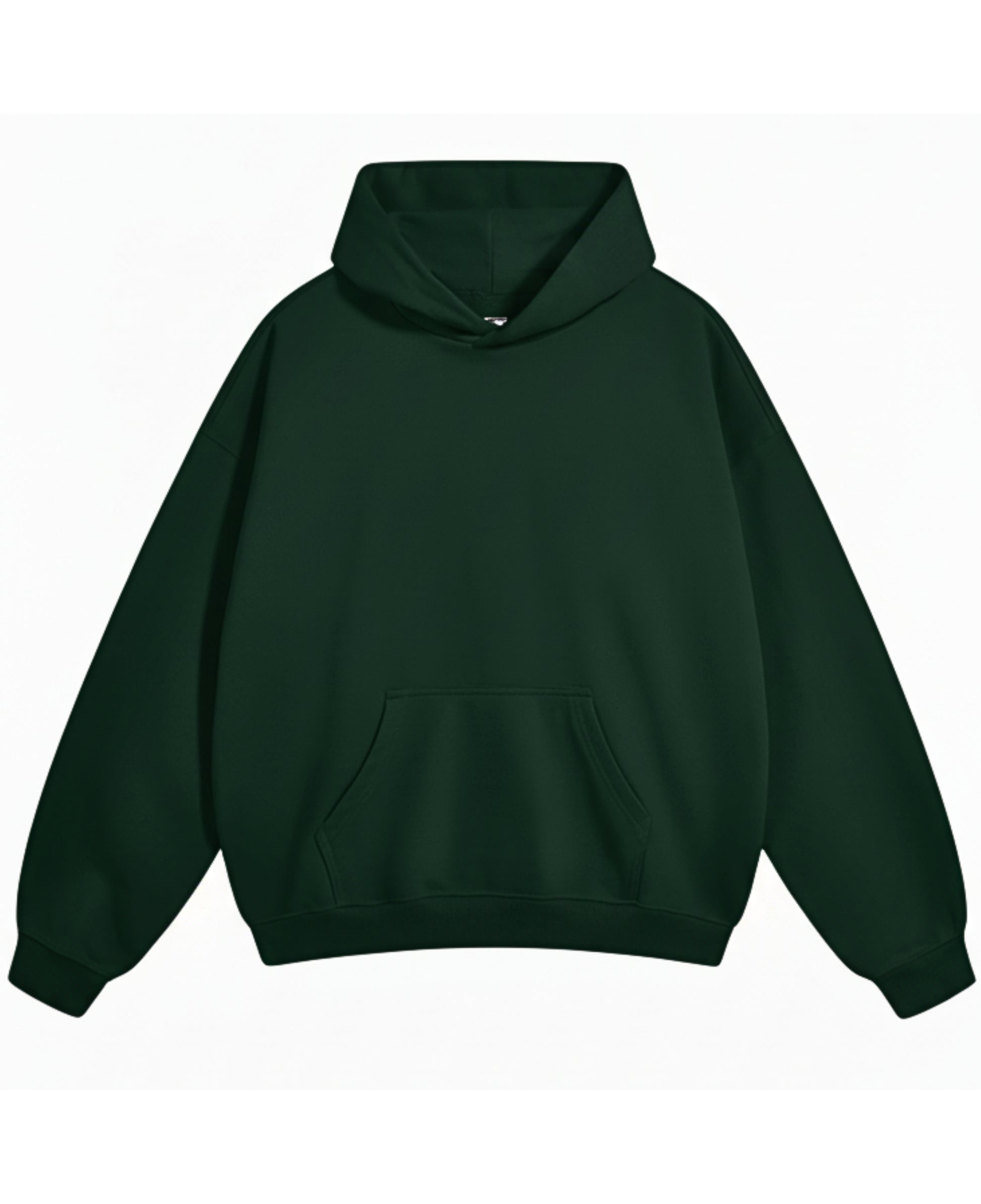 Bottle Green Oversized Hoodie Front Design