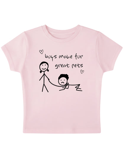 Baby Pink Baby Tee Front Design