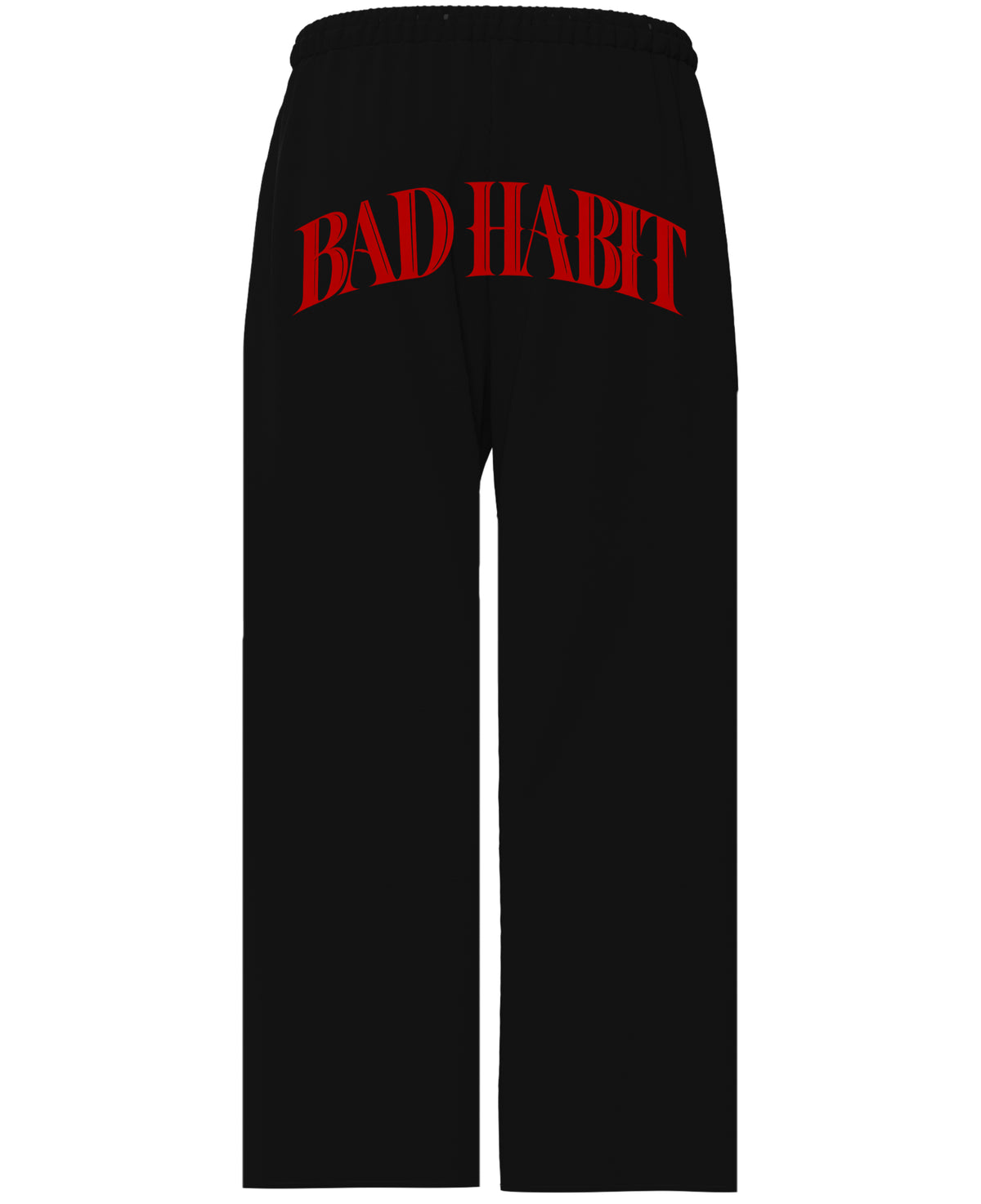 Black Baggy Fit Sweatpants Back Design