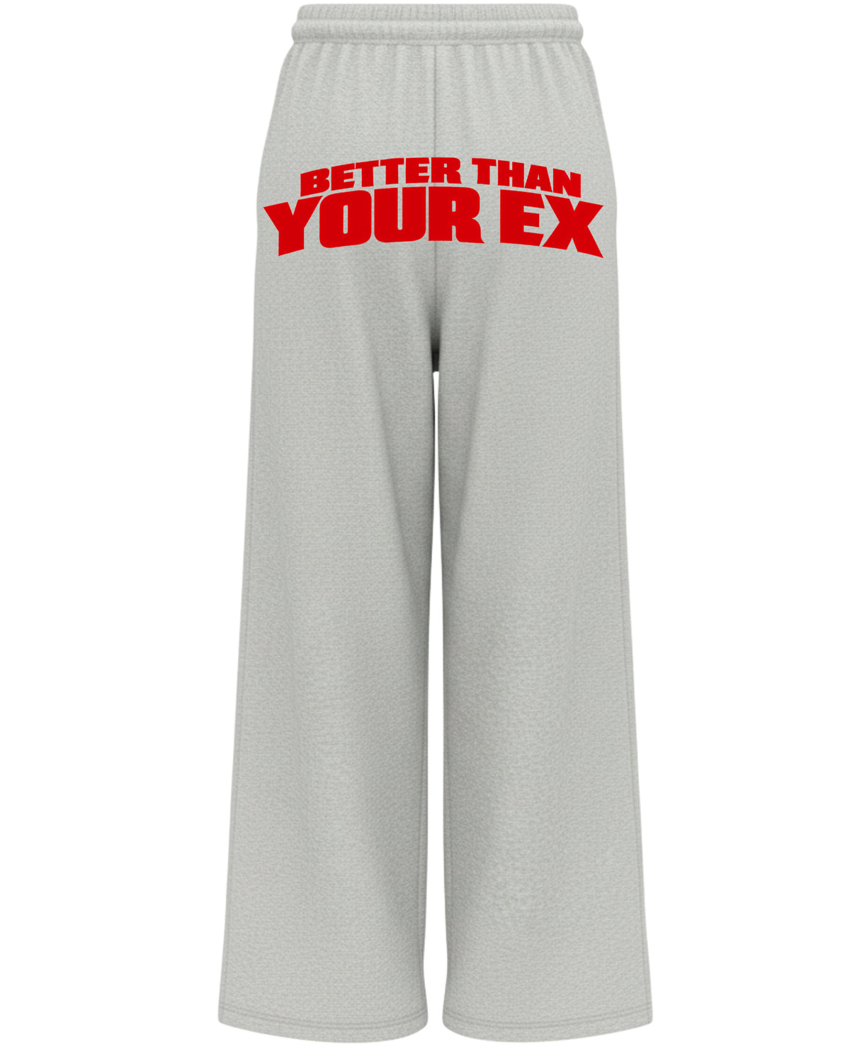 Grey Baggy Fit Sweatpants Back Design