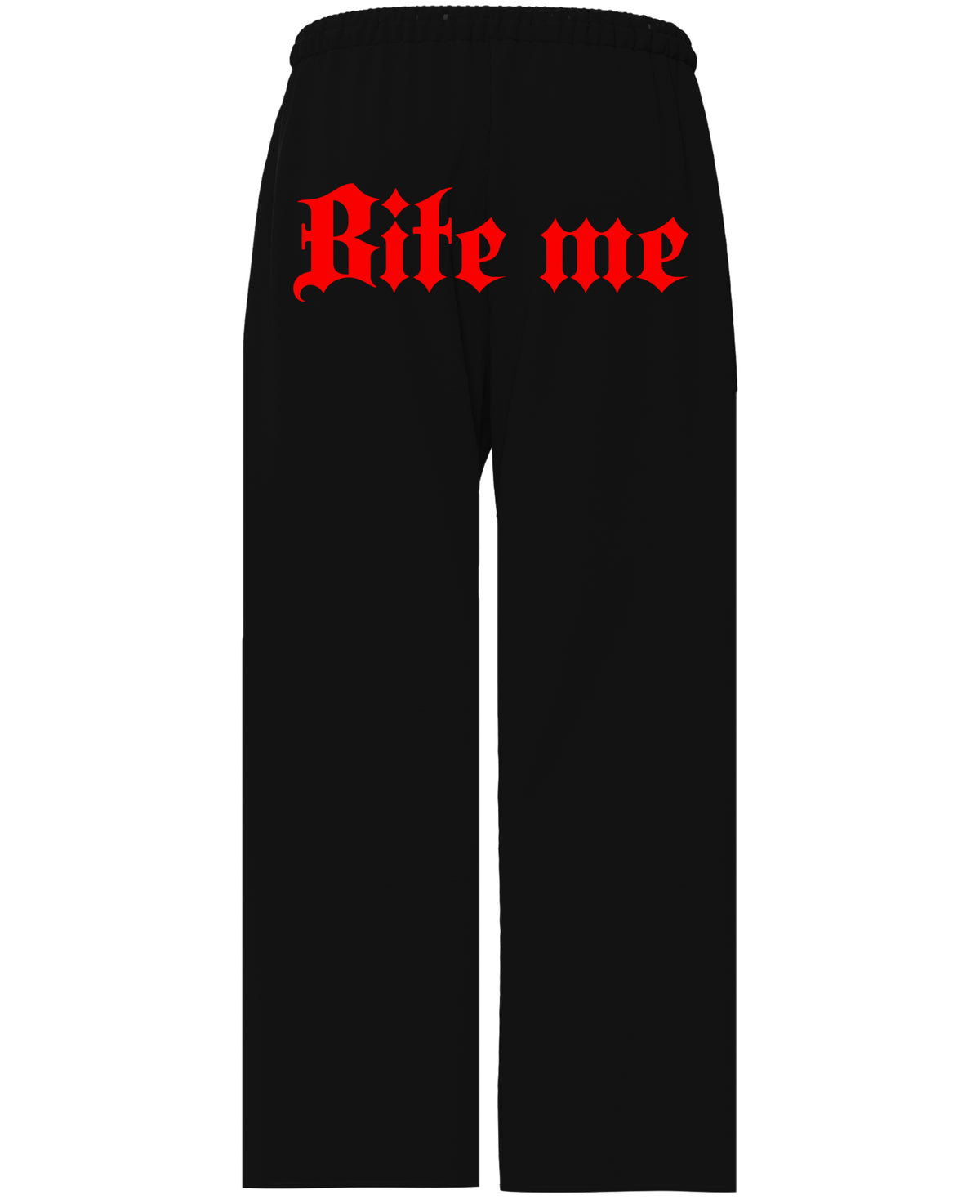 Black Baggy Fit Sweatpants Back Design