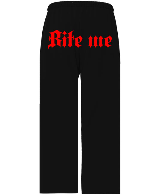 Black Baggy Fit Sweatpants Back Design