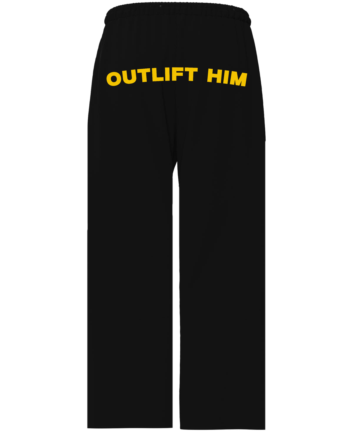 Black Baggy Fit Sweatpants Back Design
