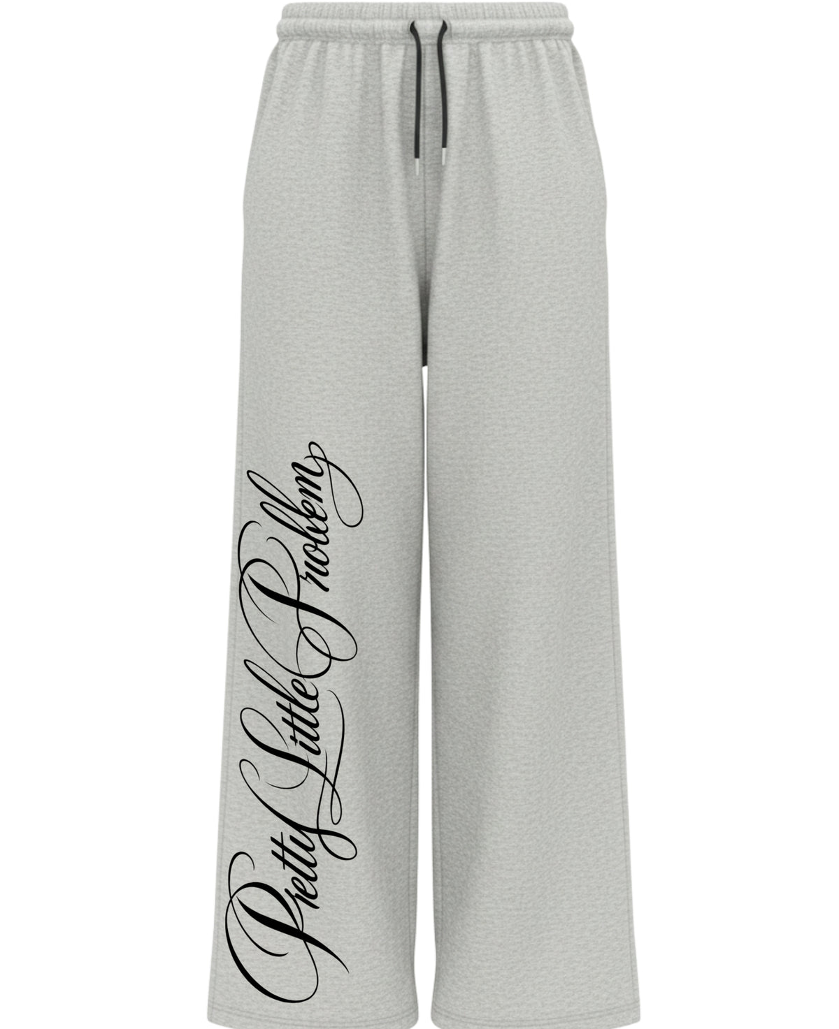 Grey Baggy Fit Sweatpants Front Design