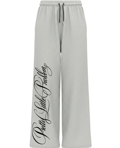 Grey Baggy Fit Sweatpants Front Design